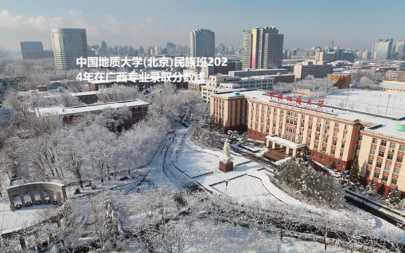 中國地質(zhì)大學(xué)(北京)民族班2024廣西專業(yè)錄取分?jǐn)?shù)線