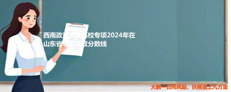 西南政法大學(xué)高校專項(xiàng)2024山東各專業(yè)最低錄取分?jǐn)?shù)及位次排名