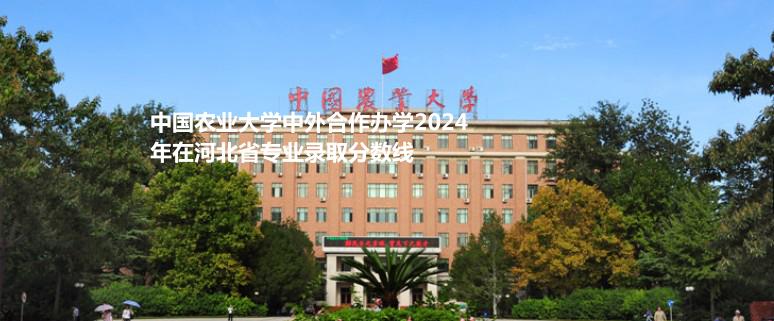 中國農業(yè)大學中外合作辦學2024河北各專業(yè)最低錄取分、最高錄取分及位次情況